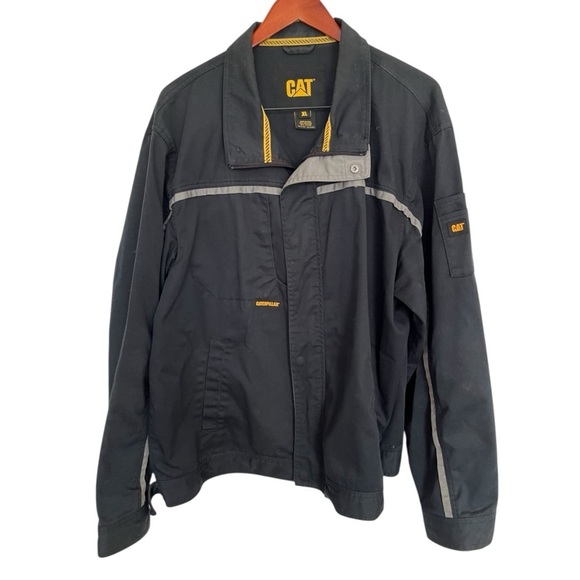 CAT navy blue Jacket with Gray Accents size XL - Picture 1 of 7